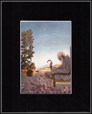 Maxfield Parrish 'Shuffle-Shoon and Amber-Locks' Original print From Poems of Childhood 1902