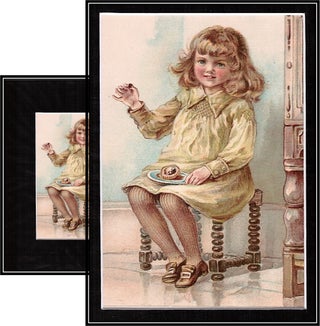 Item #014421 'Little Jack Horner' . Color Lithograph c1880. from Mother Goose's Nursery Rhymes