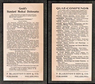 Item #014445 Publisher's Advertisement Flyer for Gould's Standard Medical Dictionaries