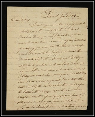 Item #014533 [Havana, Cuba, Legal Affairs; 19th century letters] Letter dated January 1, 1818