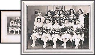 Item #014535 Black & White Studio Group Portrait of Graduating Nurses