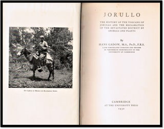 Jorullo: The History of the Volcano of Jorullo and the Reclamation of the Devastated District By Animals and Plants [Natural History, Mexico]