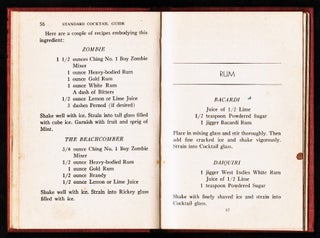 The Standard Cocktail Guide, A Manual of Mixed Drinks Written for the American Host.