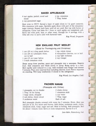 Singapore Sampler Volume II. A Collection of Recipes Contributed by Members and Friends of The Woman's Auxiliary of the American Association of Singapore