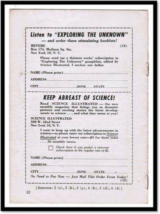 Psychosomatic Medicine from Exploring The Unknown A Science Illustrated Pamphlet; November 24, 1946