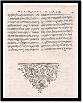 [Incunabula] C. Plyniise Cundinaturaehi by Pliny, the Elder [Gaius Plinius Secundus]