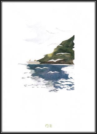 Item #15381 Cunard Cruise Lines R. M. S. Elizabeth Menu April 25, 1957 with Engraving by H....