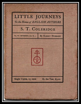 Little Journeys to Homes of English Authors: S. T. Coleridge
