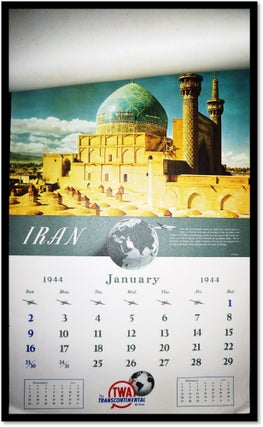 TWA Airlines Calendar for 1944 - 14.5” x 22.5”