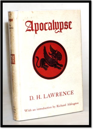 Item #15582 Apocalypse. D. H. Lawrence, Richard Aldington, 1885–1930