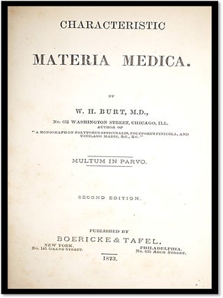 Characteristic Materia Medica. Multum in Parvo