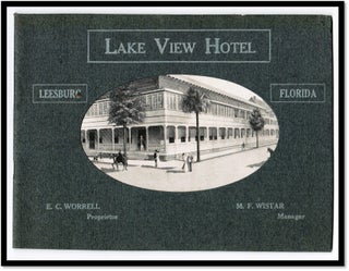 Item #16034 [Florida Travel Brochure] Lake View Hotel, Leesburg, Florida. E.C. Worrell,...