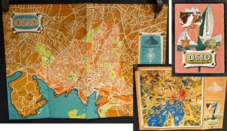 Item #16137 Vintage Map of, Bjarne H. Reenskaug A. S. For Fellesbanken