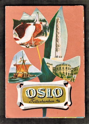 Vintage Map of Oslo by Bjarne H. Reenskaug A. S. For Fellesbanken