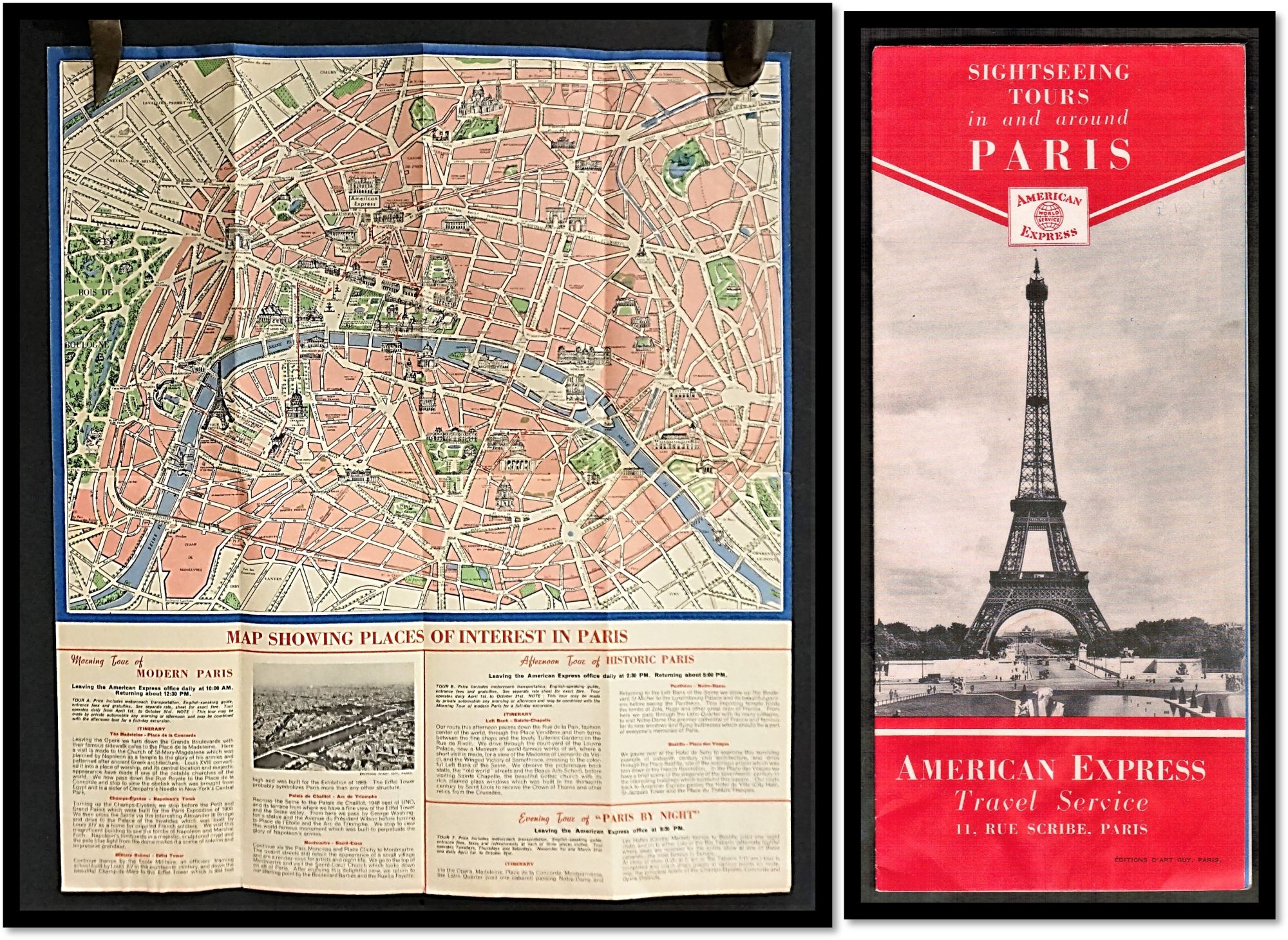 Sightseeing Tours Around Paris – American Express - Map of Paris