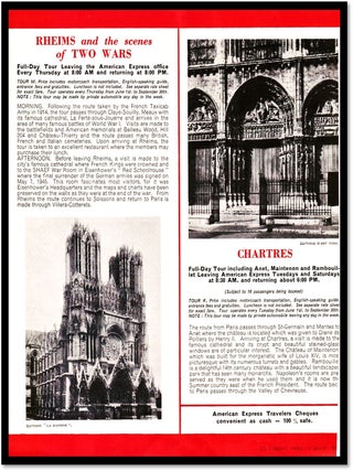 Sightseeing Tours Around Paris &ndash; American Express - Map of Paris 1950s