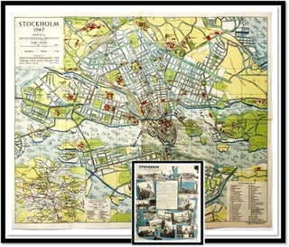 Item #16145 Stockholm 1947 - Map and Poster