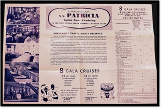 Advertisement for Cruises on the S.S. Patricia Queen of the Swedish Lloyd Line for the 1954-1955 Winter Season