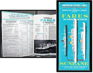 Item #16410 American Export Lines and its Isbrandtsen Steamship Company Fares and General...