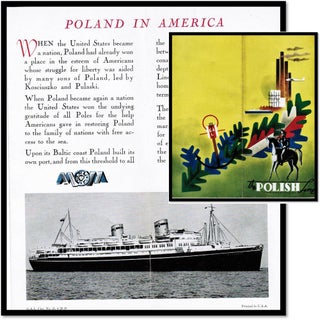 Item #16412 Cruise Ship Advertisement / Brochure. Polish Line. New Your City World's Fair 1939 - 40