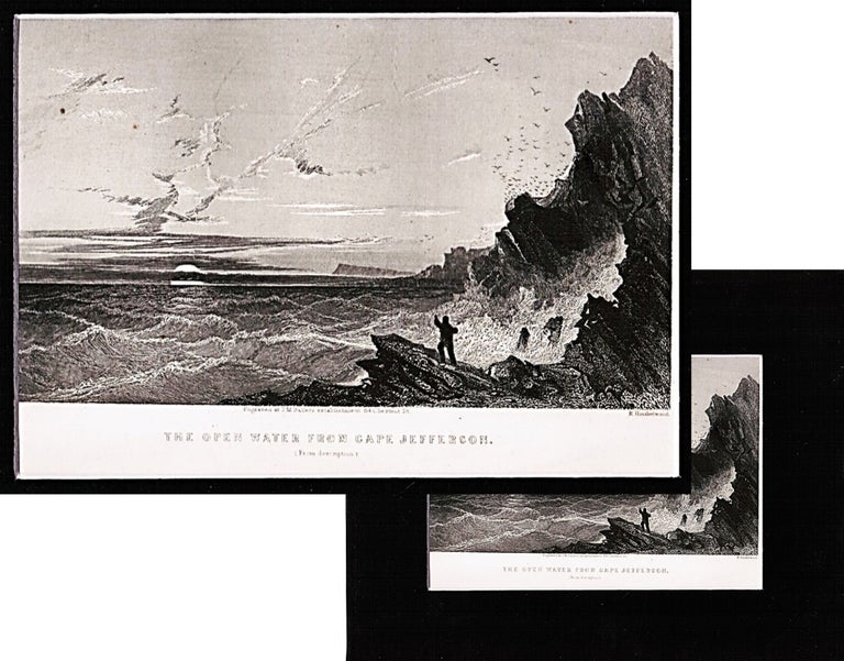 Item #16424 Steel Engraving 'The Open Water From Ape Jefferson'. c1856 from Elisha Kent Kane's Explorations in the Tears 1853, 54, 55 Volume 1