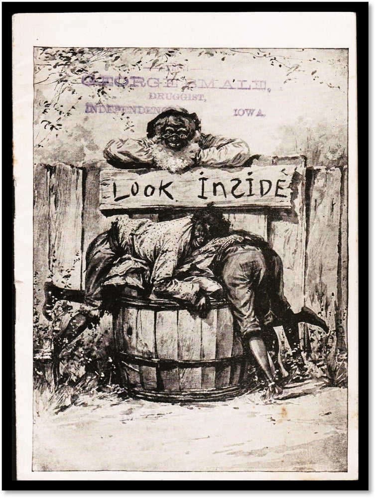 Item #16482 [Racist imagery] [Patent Medicines] Scott's Emulsion. “Look Inside” Advert from 1894. Scott, Bowne Company.