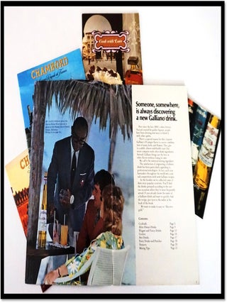 Five Mid-Century Liqueur Cocktail / Recipe Pamphlets