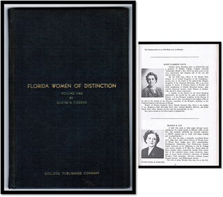 Item #16573 Florida Women of Distinction Volume 1. Eloise N. Cozens