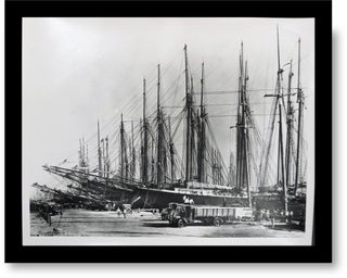 Item #16595 Photograph of a Tall Rigged Sailing Ships at the Docks of Bayfront Park, Miami,...