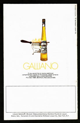[Cocktails, Punch] And Add a Little Measure of Gold : Liquore Galliano Recipes