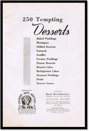 250 Delectable Desserts [Published for the Culinary Arts institute]