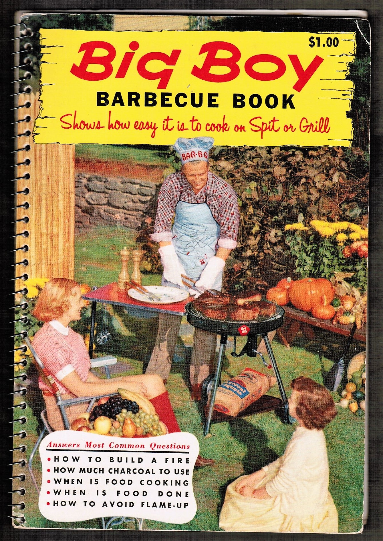 Big Boy Barbecue Book. Shows How Easy it is to Cook in Spit or Grill Tested Recipe Institute Demetria M. Taylor First Edition First Printing