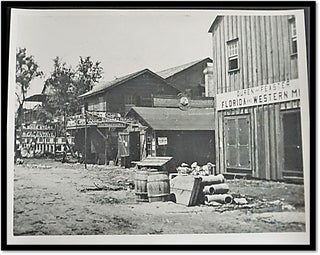 Item #16640 Photograph of a Miami Avenue in 1896 [Florida; Dade County]. Claude C. Photographer:...