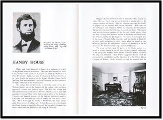 Item #16768 Hanby House [Musician & Abolitionist Benjamin Hanby]. The Ohio Historical Society