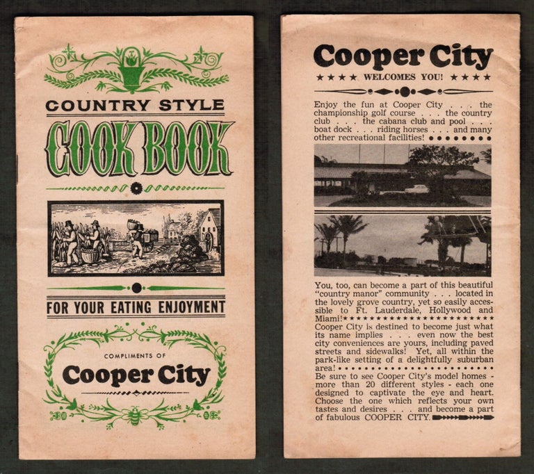 Item #16770 Country Style Cookbook for your Eating Enjoyment Compliments of Cooper City [Florida]