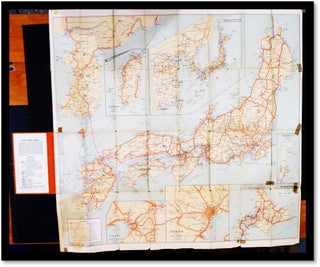 Traveler's Map of Japan, Chosen (Korea), Taiwan (Formosa). With brief descriptions of the principal tourist points in Japan. 1927