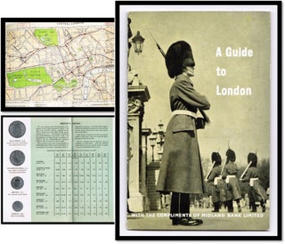 Item #16853 A Guide to London [1955 with Folded Color Map]. Midland Bank