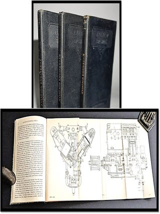 Item #16916 Aviation Engines (3 Volumes, Complete). Donald M. Carpenter, I C. S. Staff, USN...