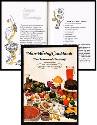 Item #16981 The Warning Cookbook. The Pleasure of Blending [Classic Mid-Century Recipes]....