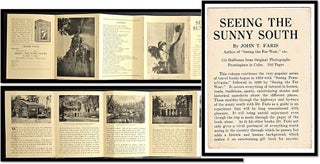 Item #16997 Seeing the Sunny South [Accordion-Style 10-Panel Publisher’s Advertisement]. John...