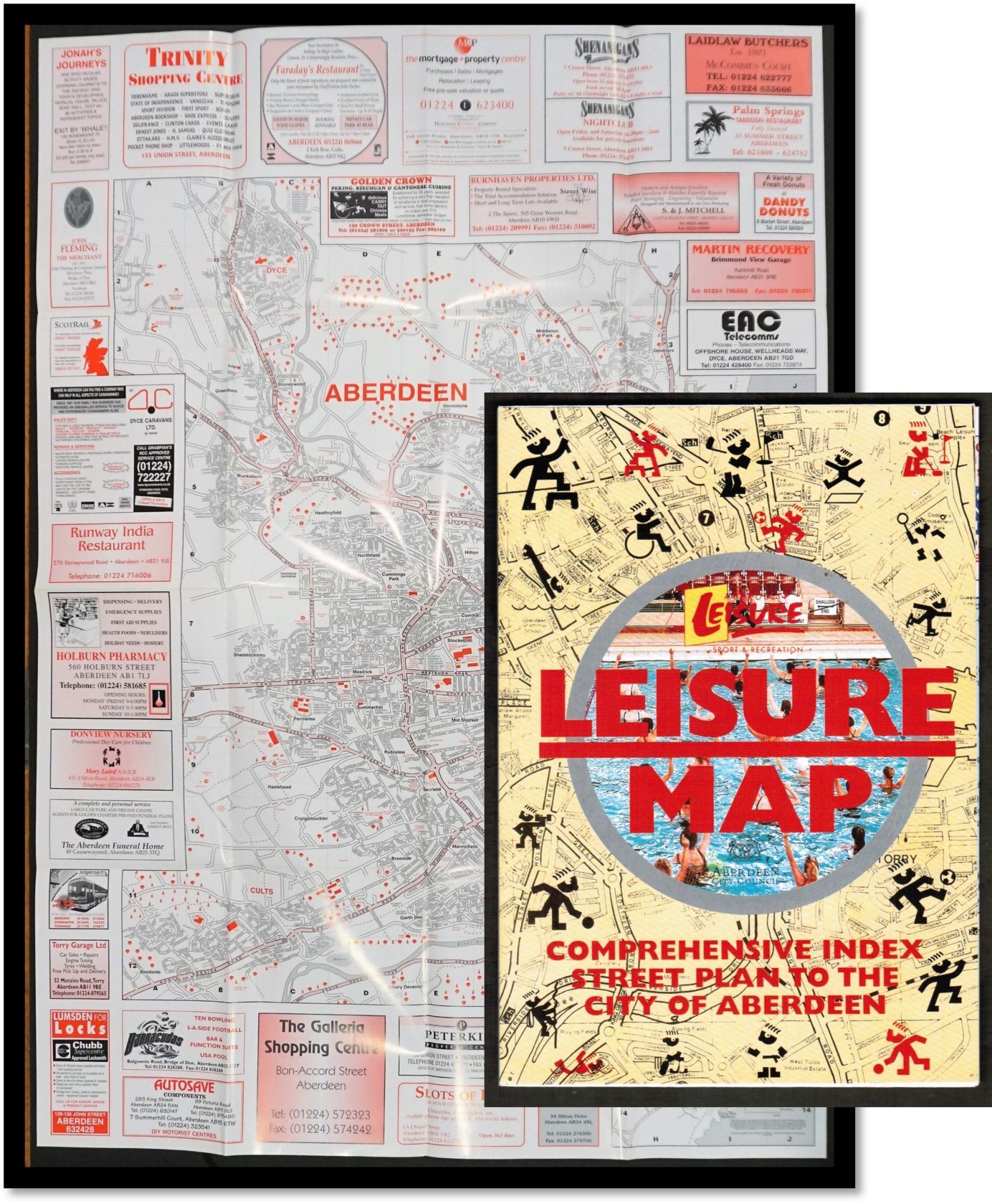 Leisure Map Comprehensive Index Street Plan To The City Of Aberdeen leisure-map-comprehensive-index-street-plan-to-the-city-of-aberdeen