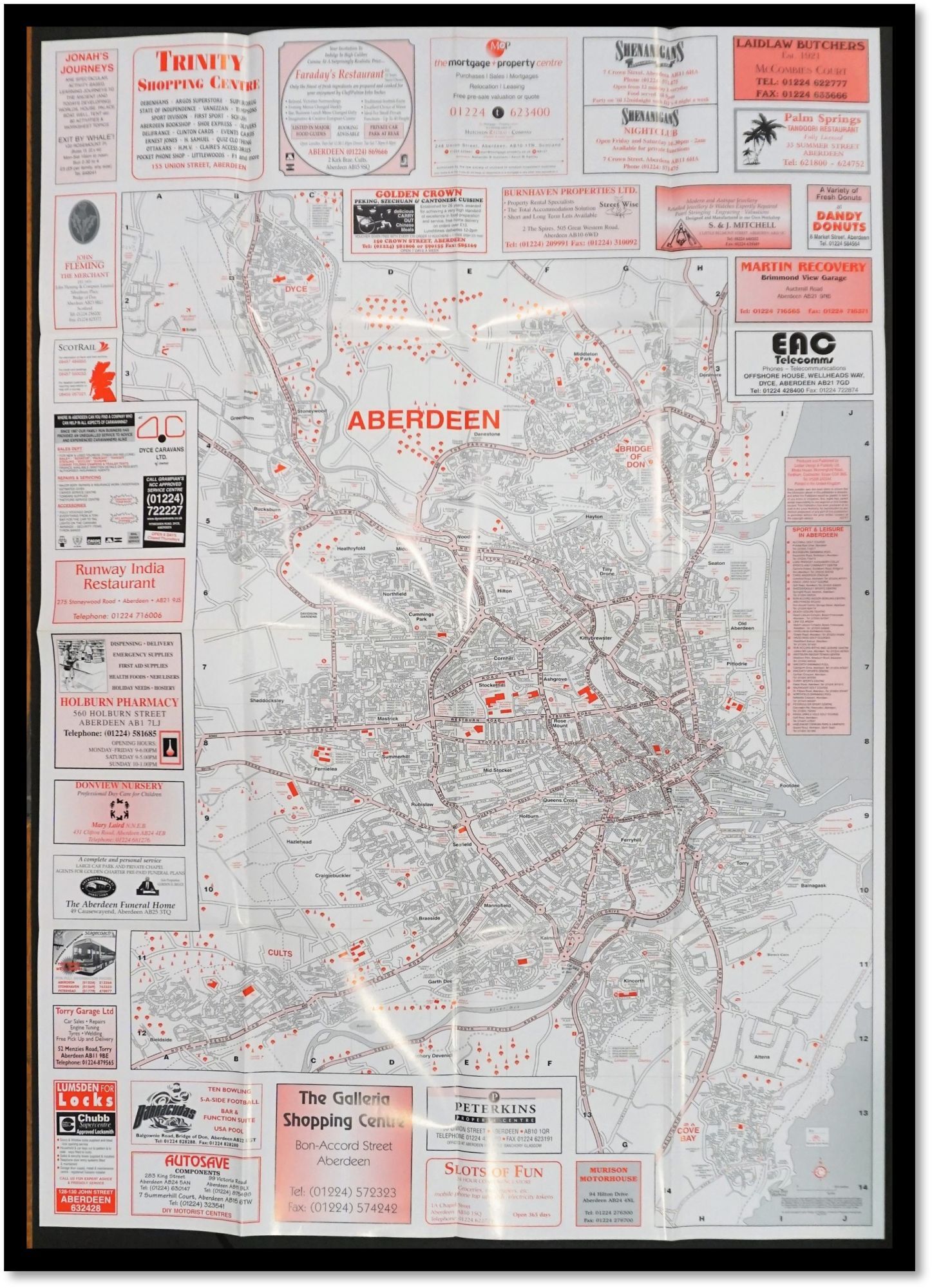 Leisure Map Comprehensive Index Street Plan To The City Of Aberdeen leisure-map-comprehensive-index-street-plan-to-the-city-of-aberdeen