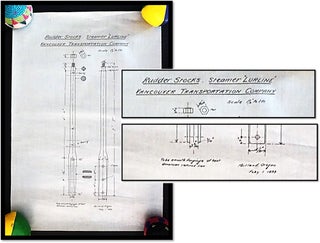 Item #17016 Schematics of the Rudder Stocks for a Columbia River Steamer Lurline drawn by the...