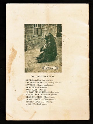 Songs of the Yellowstone Park Camps