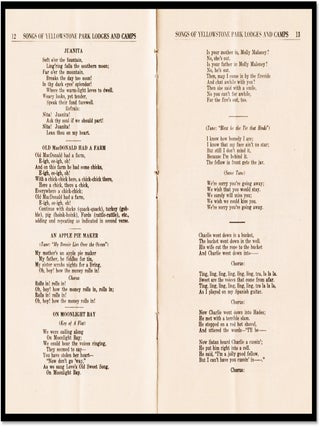 Songs of the Yellowstone Park Camps