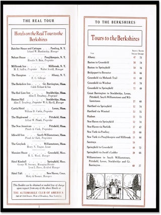 The Real Tour to the Berkshires [Auto Travel Guidebook]