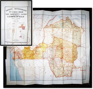 Item #17047 [Africa Map, Congo] Institut Geographique Du Congo Belge, Carte Administrative at...