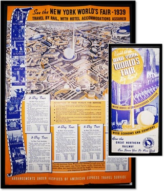 Item #17078 Visit the New York World's Fair by Rail 1939. Great Northern Railroad