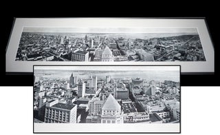 Framed Panoramic Photograph of Miami circa 1928 [Biscayne Bay overlooking the Skyline. Verne O. Williams - Photographer.