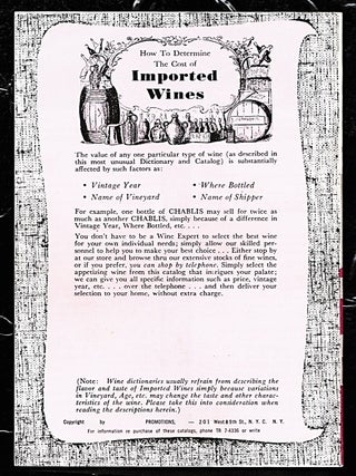 Catalog & Dictionary of Imported Wines
